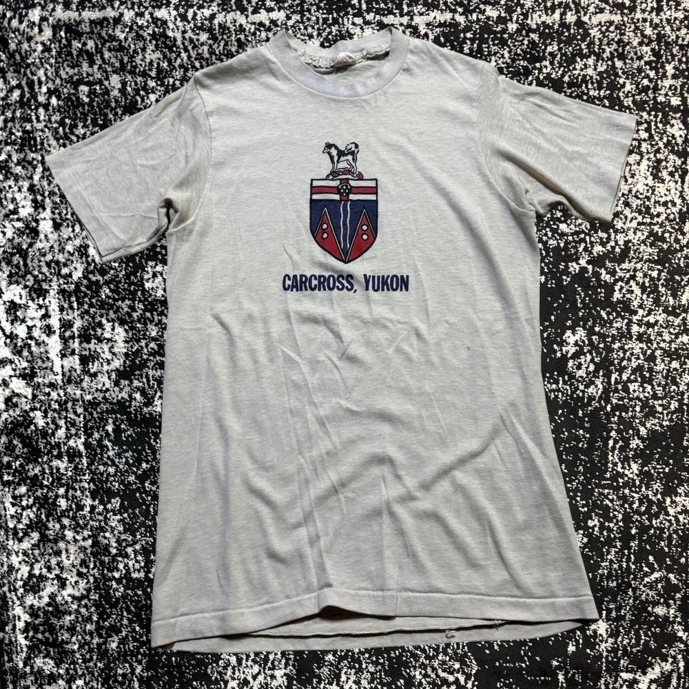 Vintage 70s Carcross, Yukon Canada Military T Shirt